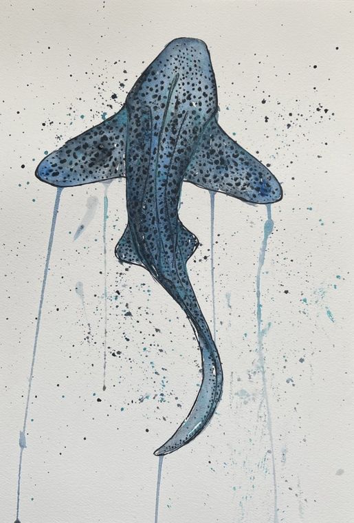 Painting by Jennifer Nicholson, watercolour and acrylic