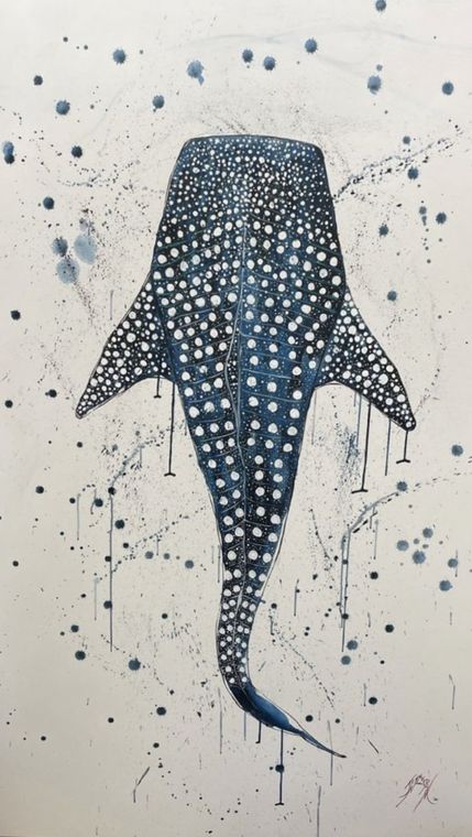 Painting by Jennifer Nicholson, watercolour and acrylic