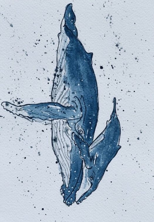 Painting by Jennifer Nicholson, watercolour and acrylic